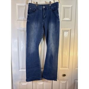 Zoe + Phoebe Jeans Womens 10 Boot Cut High Rise Stretch Light Wash Denim